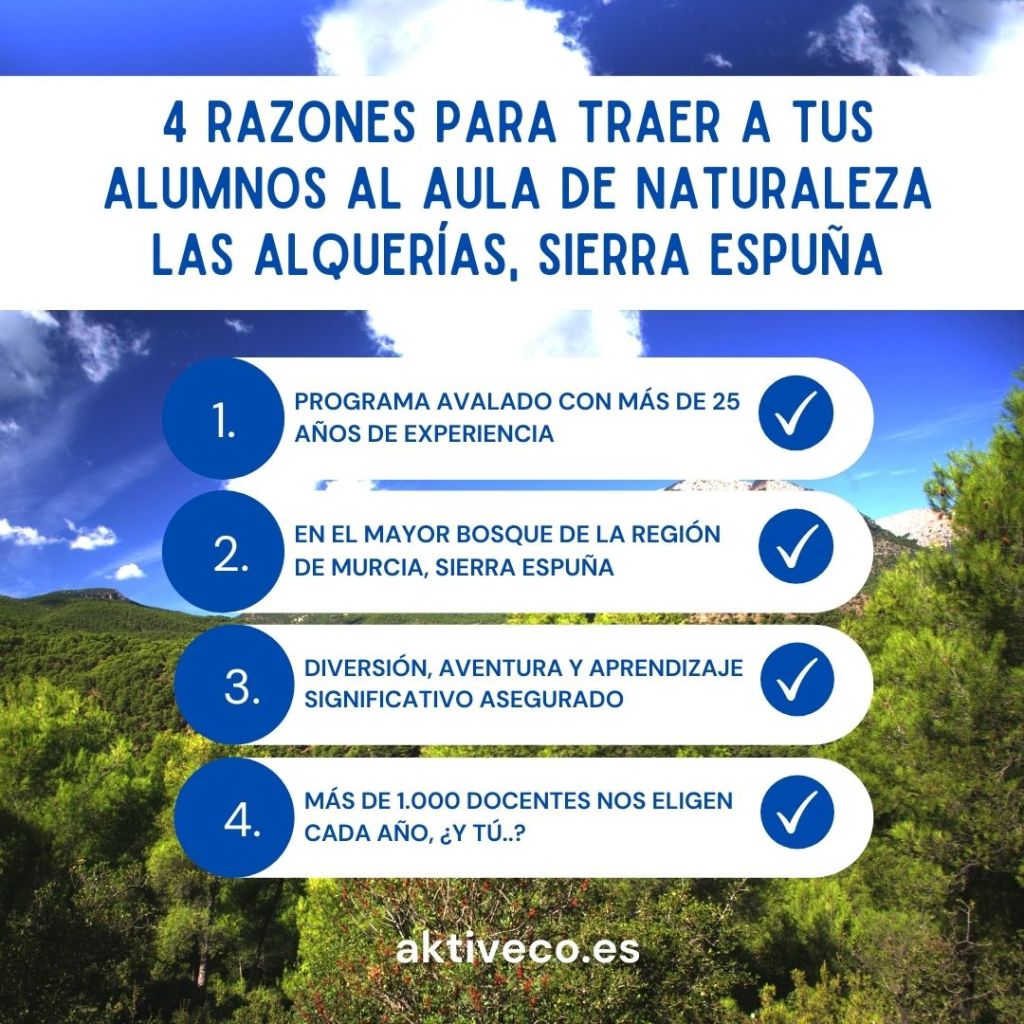 4 Razones para traer a tus alumnos al Aula de Naturaleza