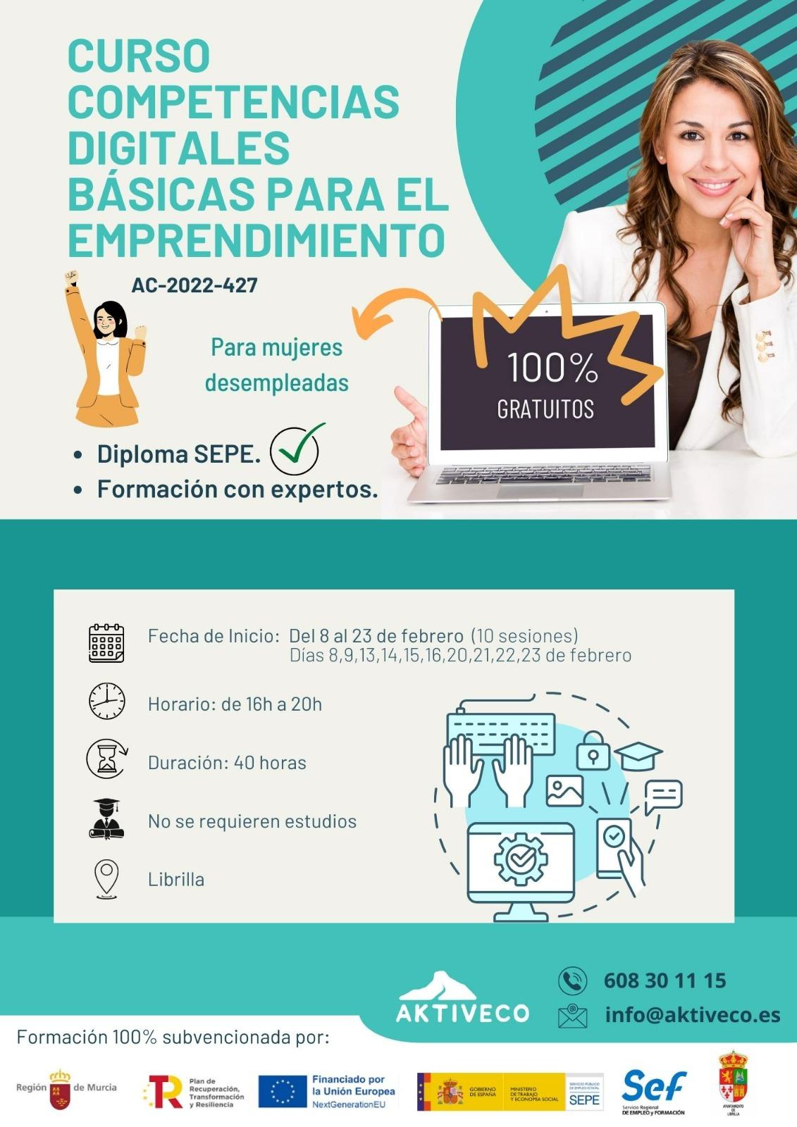 curso competencias digitales basicas para el emprendimiento en librilla